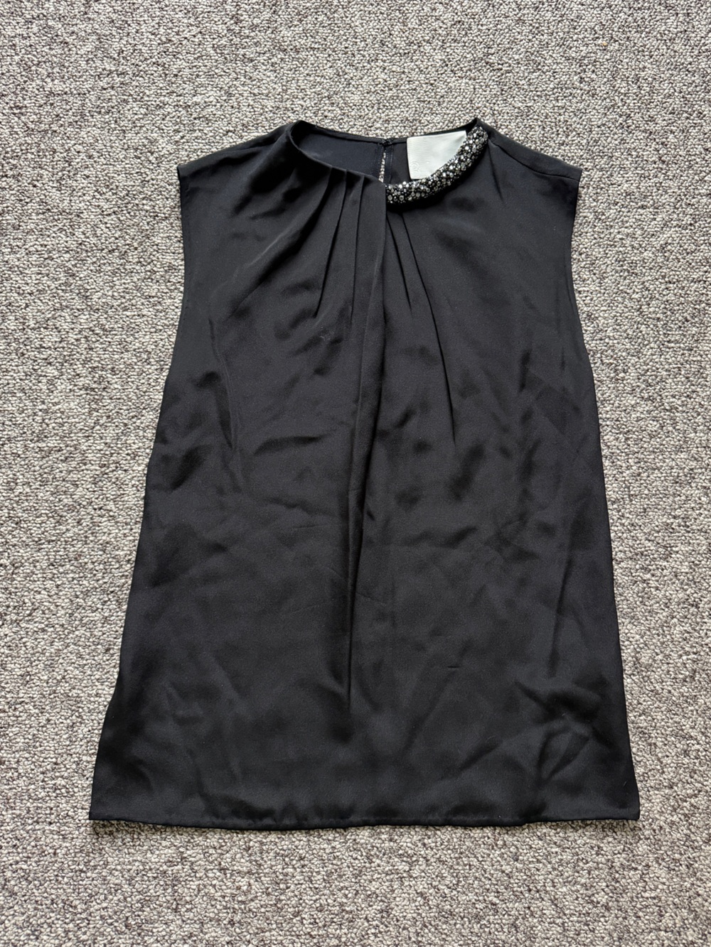 3.1 Phillip Lim Beaded Black Dressy Silk Blouse Top 2